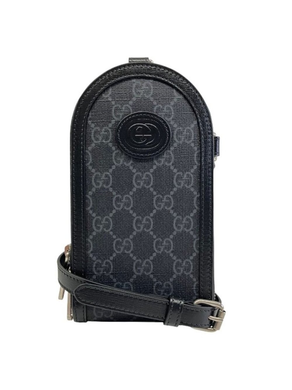 Gucci GG Supreme Shoulder Bag Canvas Leather